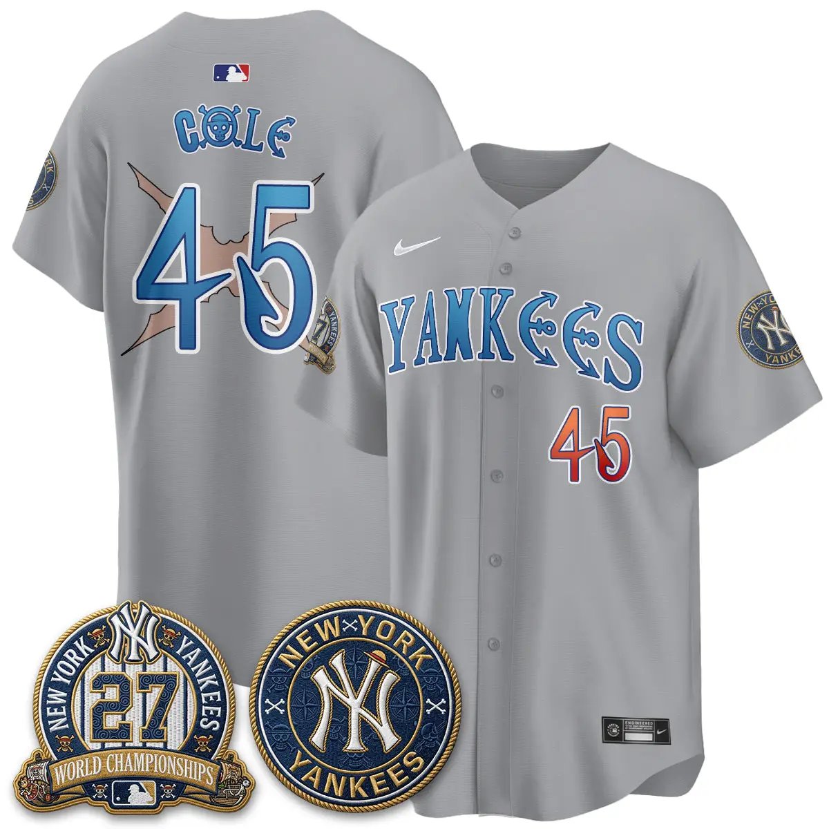 NYY x Japanese Cartoon Limited Jersey - Stitched by New York Yankees