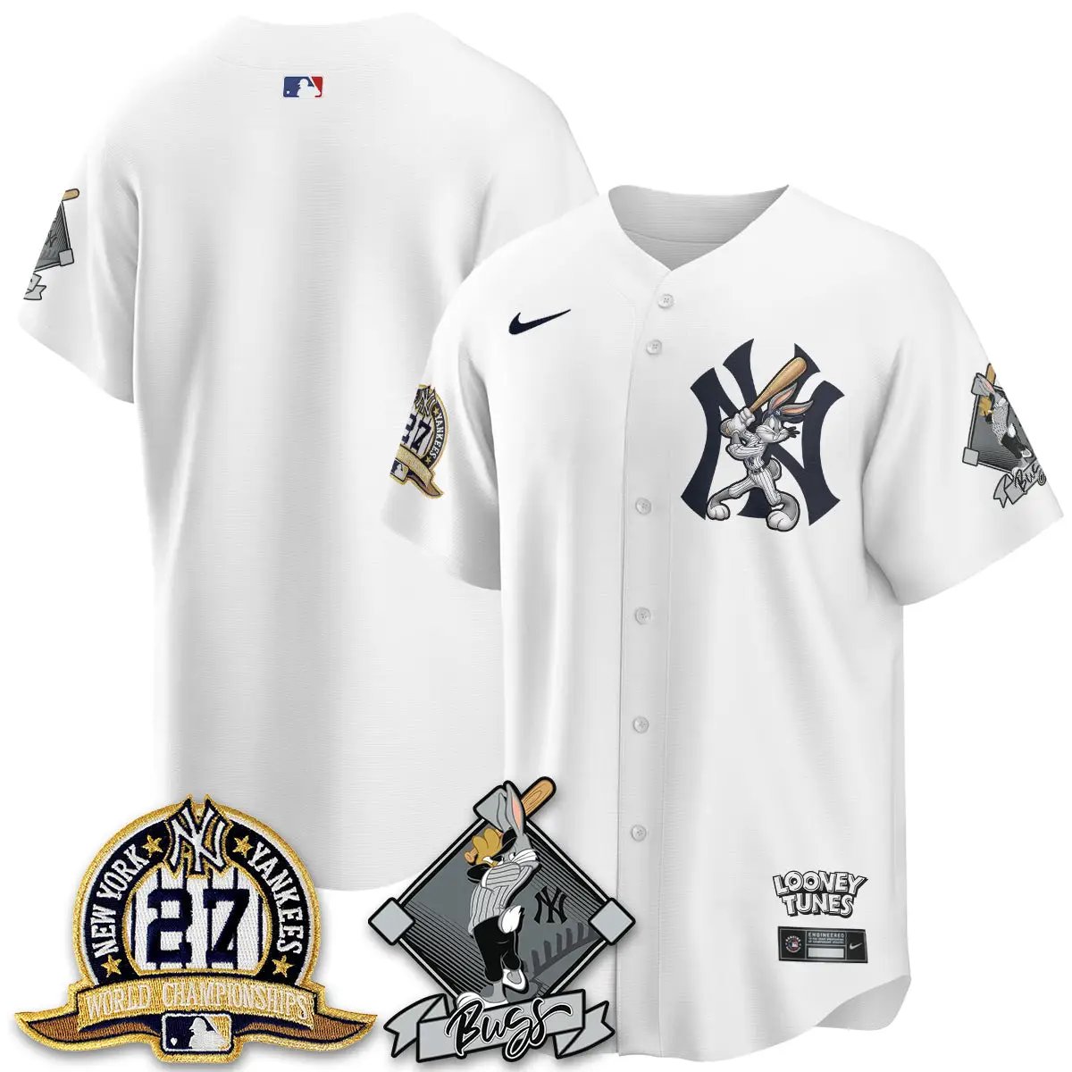 NYY Bunny Vapor Limited Jersey V2- Stitched by New York Yankees