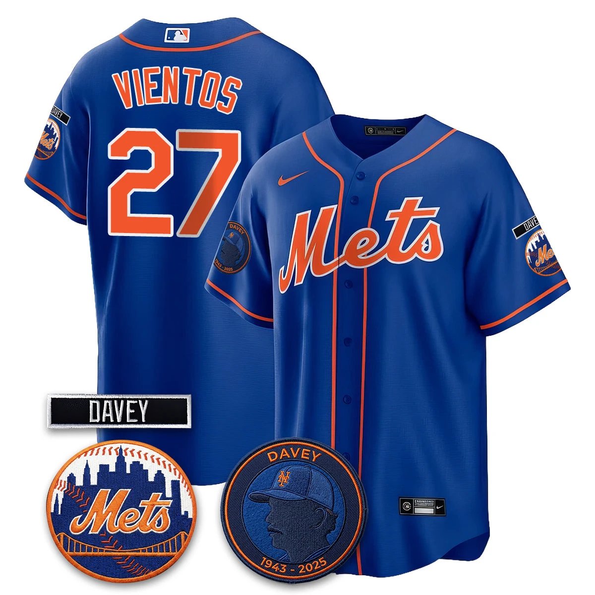 New York Mets 2026 Davey Johnson In Memoriam Vapor Limited Jersey - All Stitched by New York Mets