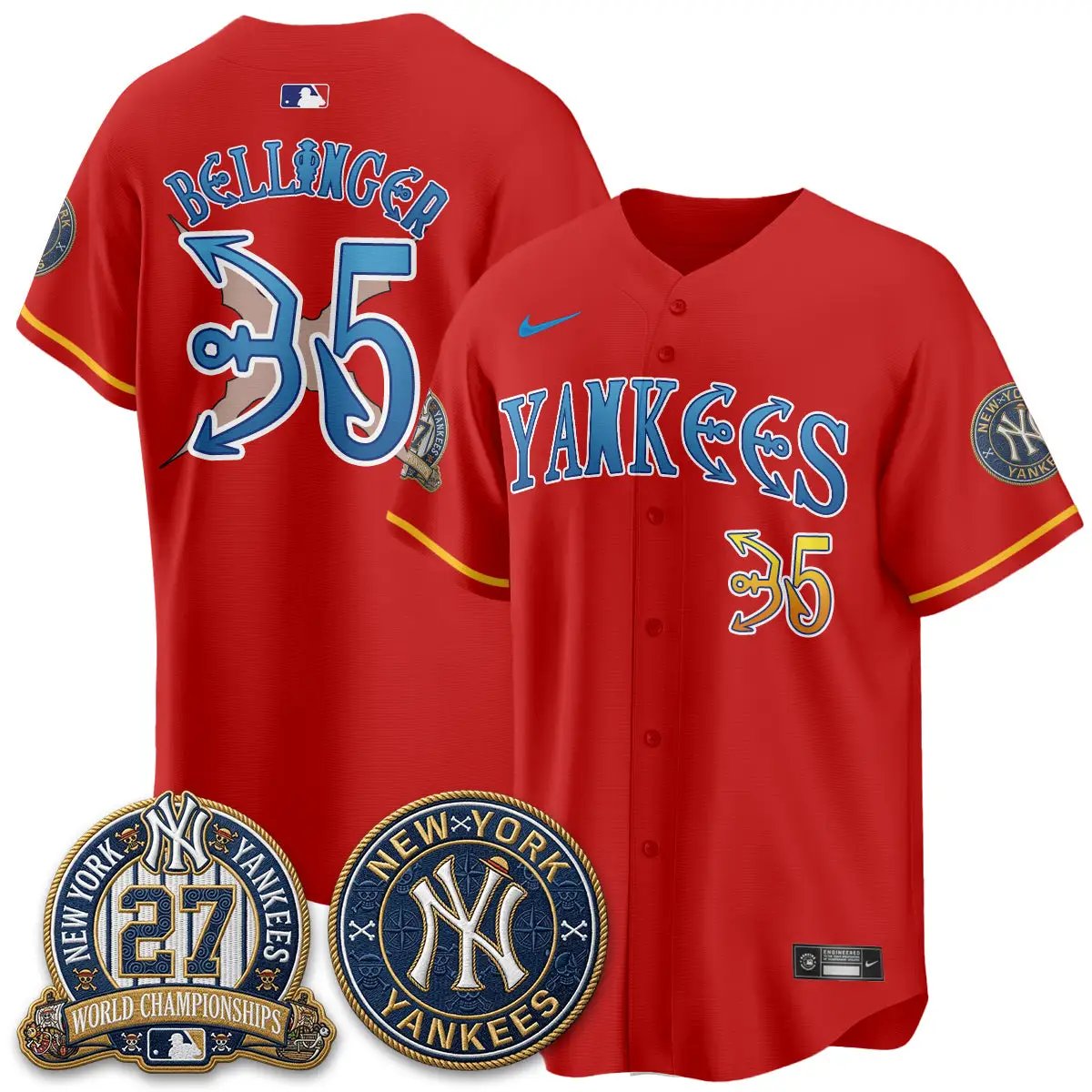 NYY x Japanese Cartoon Limited Jersey - Stitched by New York Yankees