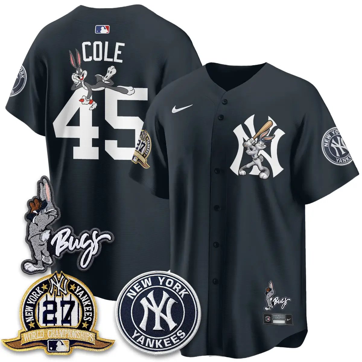 NYY Bunny Vapor Limited Jersey - All Stitched by New York Yankees