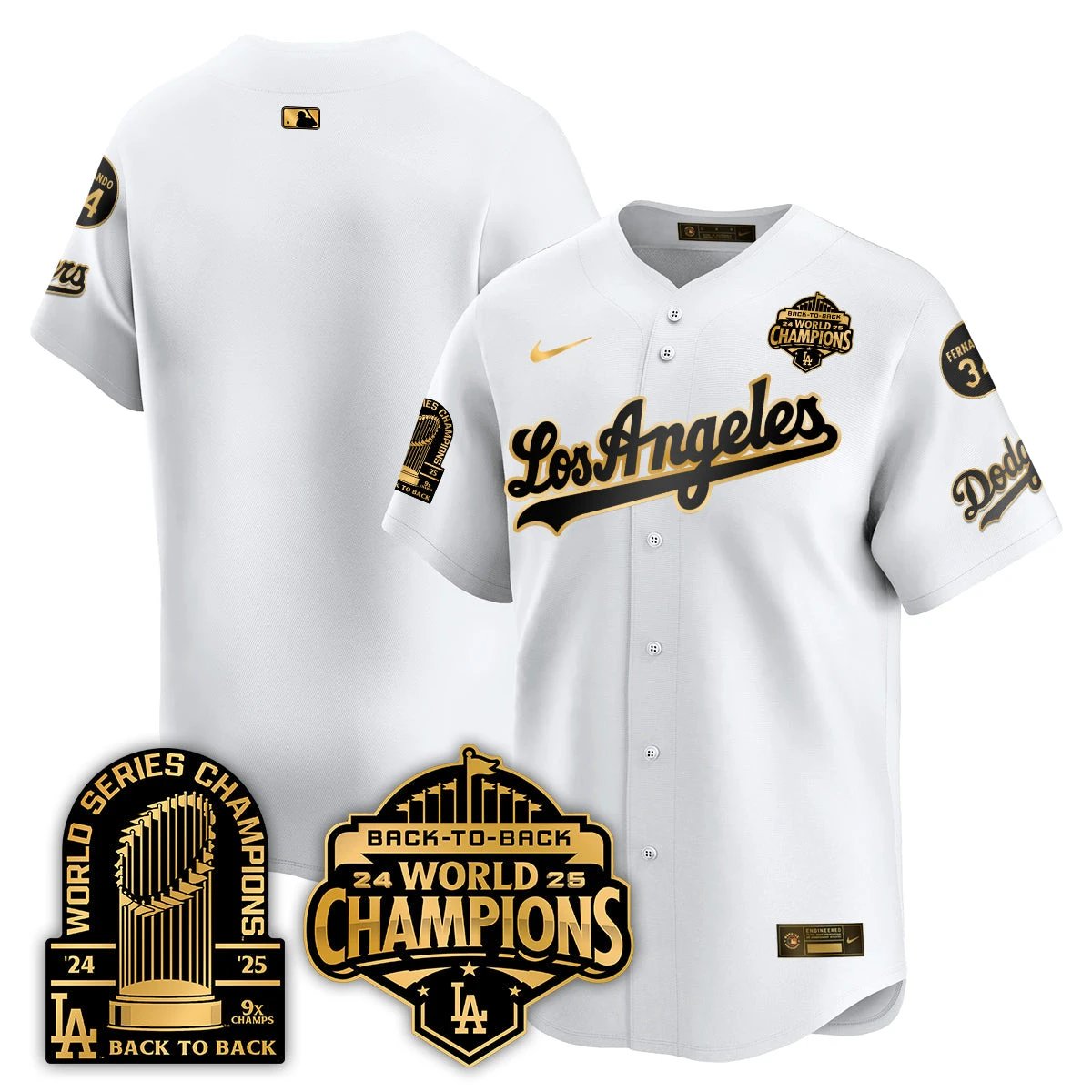 LAD Alternate Vapor Limited Jersey - 9x Champs - All Stitched by Los Angeles Dodgers