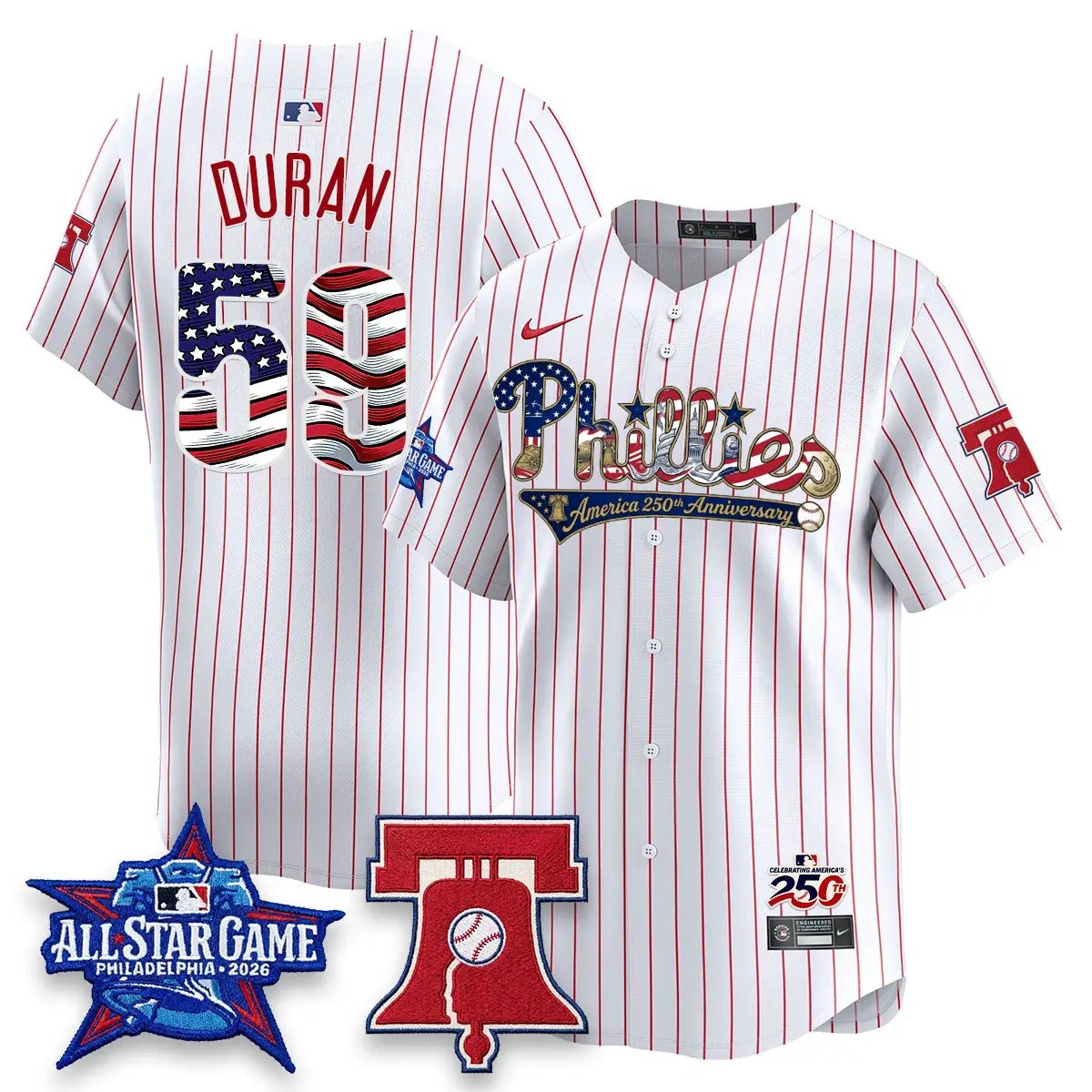 PHI 2026 Independence Day USA Vapor Limited Jersey - Stitched (4) by Philadelphia Phillies