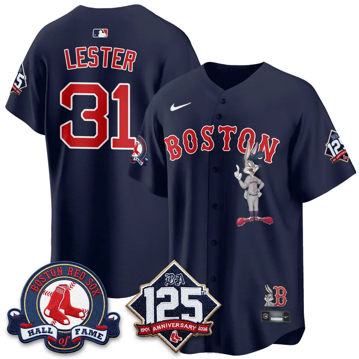 BOS x Bunny Vapor Premier Limited Jersey - Stitched by Boston Red Sox