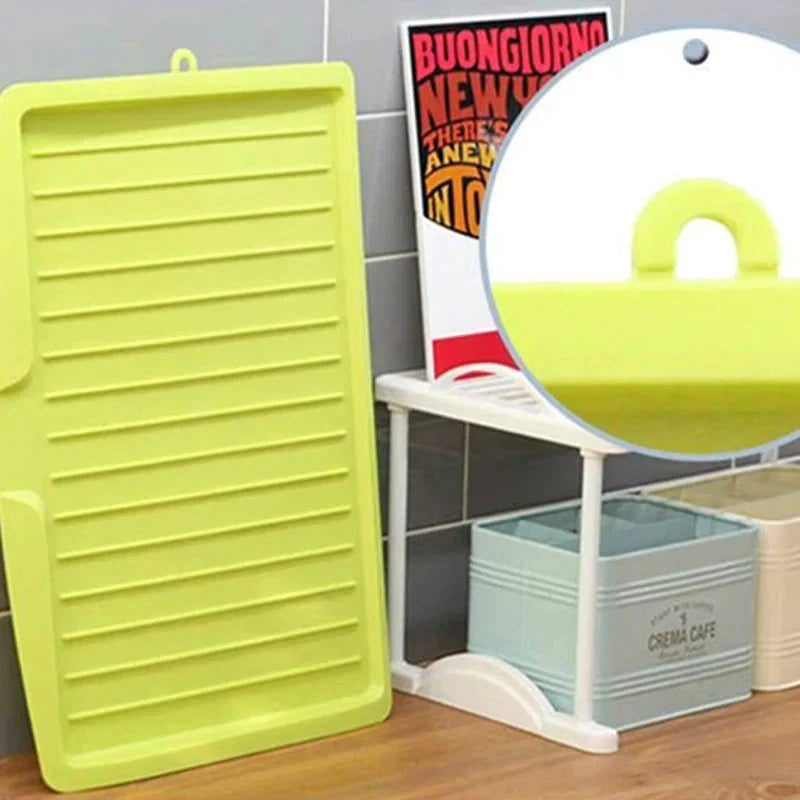 Drain Rack Kitchen Silicone Dish Drainer Tray Large Sink Drying Rack by Bowlift