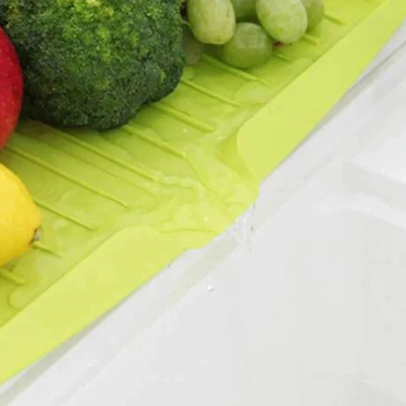 Drain Rack Kitchen Silicone Dish Drainer Tray Large Sink Drying Rack by Bowlift