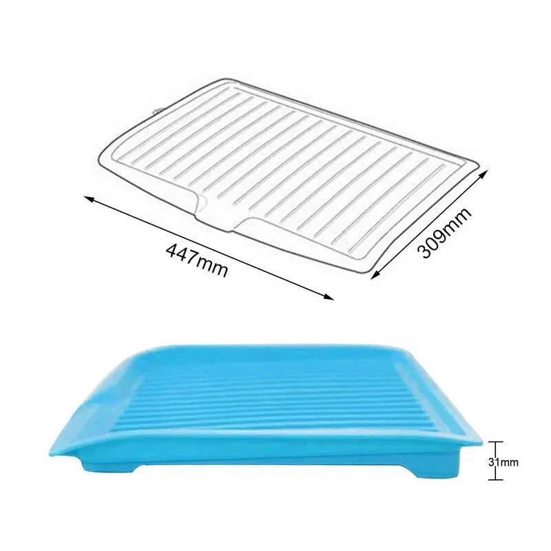 Drain Rack Kitchen Silicone Dish Drainer Tray Large Sink Drying Rack by Bowlift