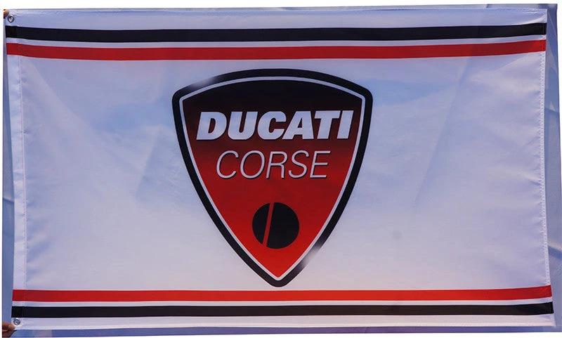 Ducati Flag-3x5 FT-100% polyester Banner-Corse-Ducatic Motorcycles Flag by flagsshop