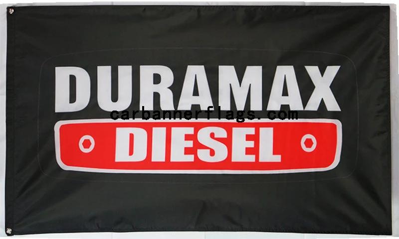 Duramax Diesel Flag-3x5FT Banner-100% polyester-Black by flagsshop