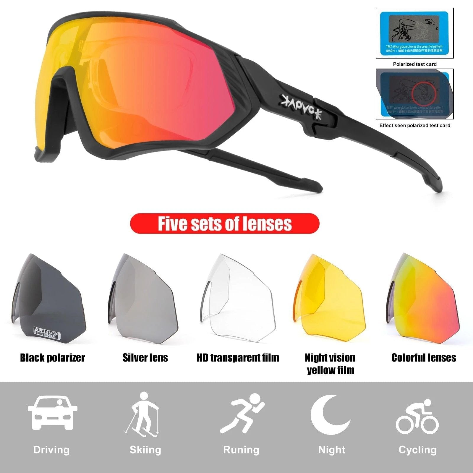 Dynamo Eyewear - Riding Bicycle Sunglasses Polarized Lenses by BowLift