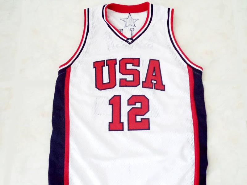 Ray Allen Jersey #12 Team USA Basketball Navy White by My store basketball