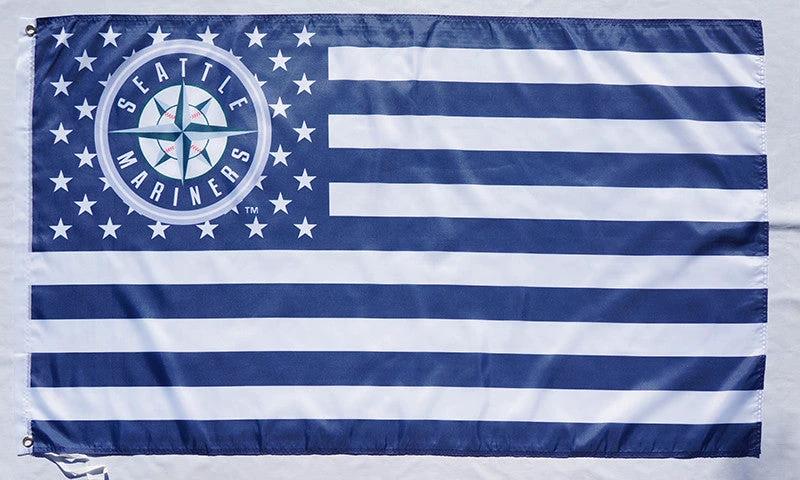 Seattle Mariners Flag-3x5FT Banner-100% polyester by flagsshop