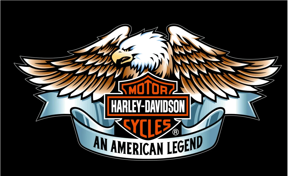 Harley Davidson FLAG HD BANNER LEGENDARY-3x5 motorcycles banner-Harley Flags-harley davids flag by flagsshop