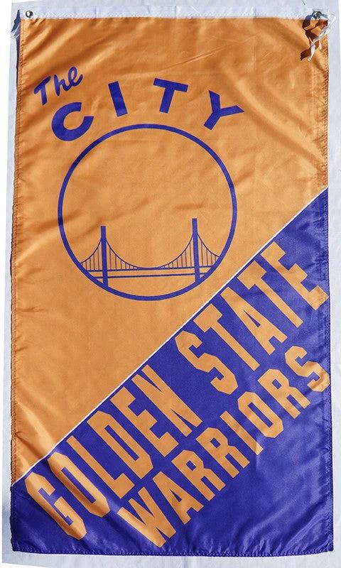 Golden State Warriors Flag-3x5FT Banner-100% polyester by flagsshop