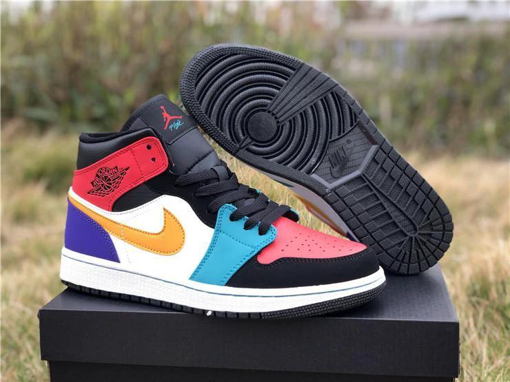 Air Jordan 1 Mid Bred Multi-Color by Air Jordan