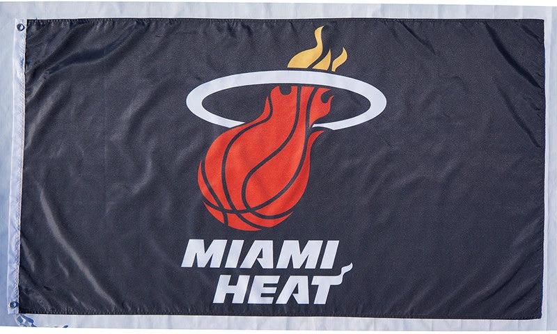 Miami Heat Flag-3x5FT Banner-100% polyester by flagsshop