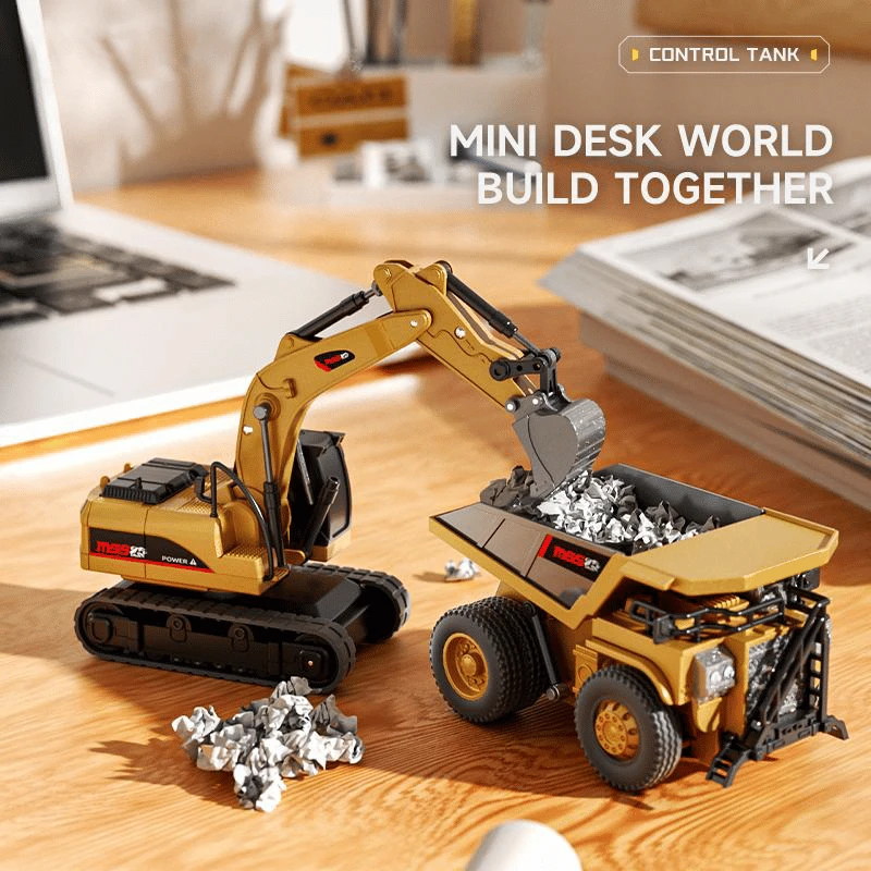 BuildMaster Mini RC Set | Fun construction vehicles for endless play adventures by BowLift