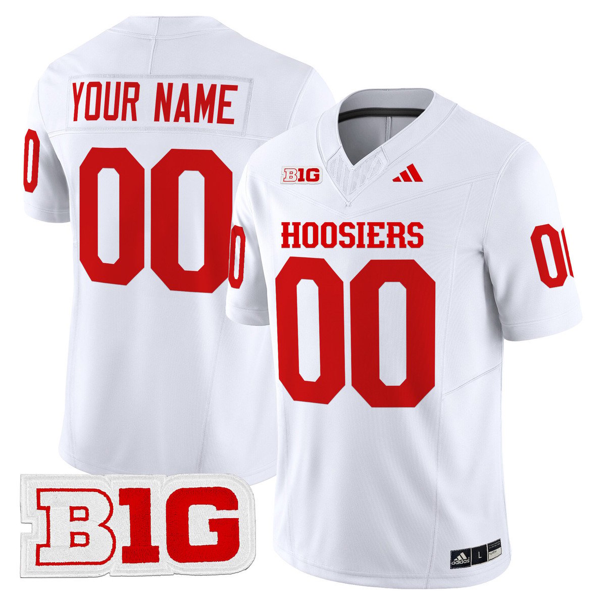 Custom Indiana Hoosiers Jersey Name, Number 2025 Limited Stitched White by My Store