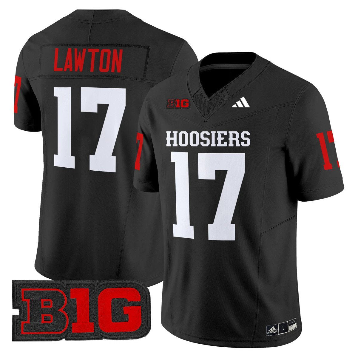 Ty Son Lawton Jersey #17 Indiana Hoosiers 2025 Limited Stitched Black by My Store