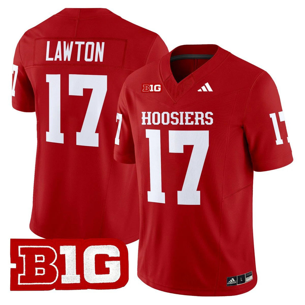 Ty Son Lawton Jersey #17 Indiana Hoosiers 2025 Limited Stitched Crimson by My Store