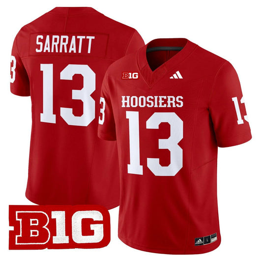 Elijah Sarratt Jersey #13 Indiana Hoosiers 2025 Limited Stitched Crimson by My Store