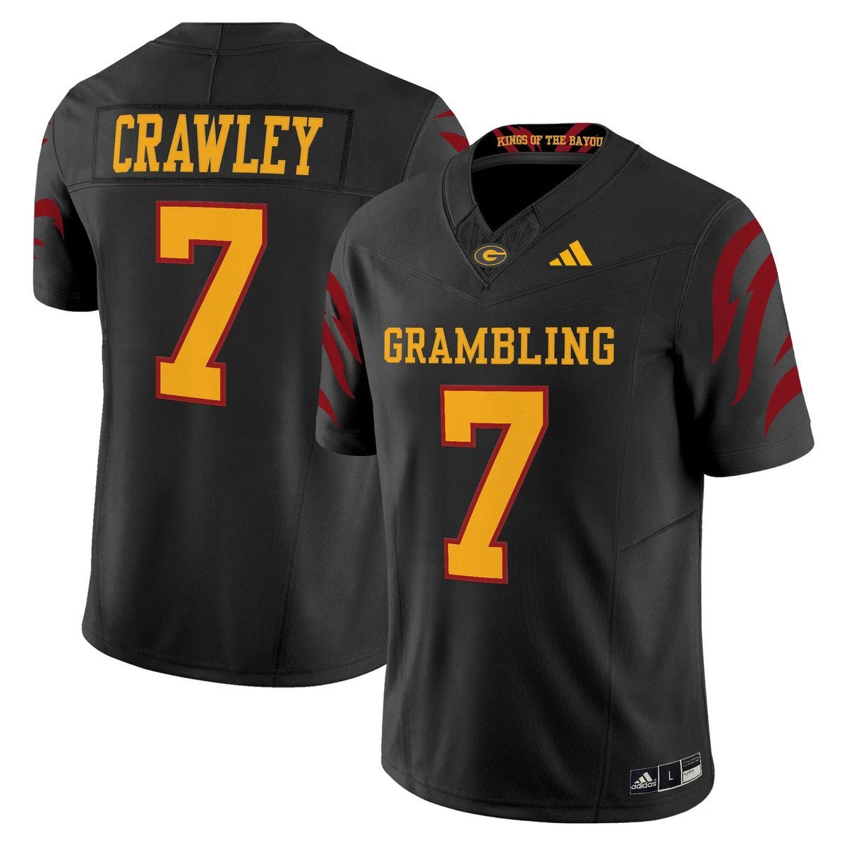 Team Jersey #1 Grambling Tigers 2025 Vapor Limited Stitched Black Alter by My Store NCAA Football Jerseys