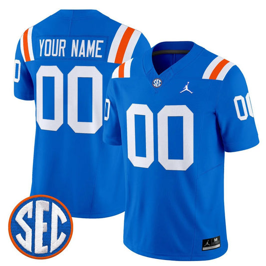 Custom Florida Gators Jersey Name, Number 1960s Throwback Vapor Limited Royal by My Store NCAA Football Jerseys
