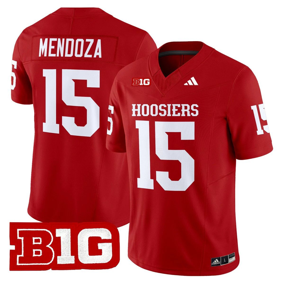 Fernando Mendoza Jersey #15 Indiana Hoosiers 2025 Limited Stitched Crimson by My Store