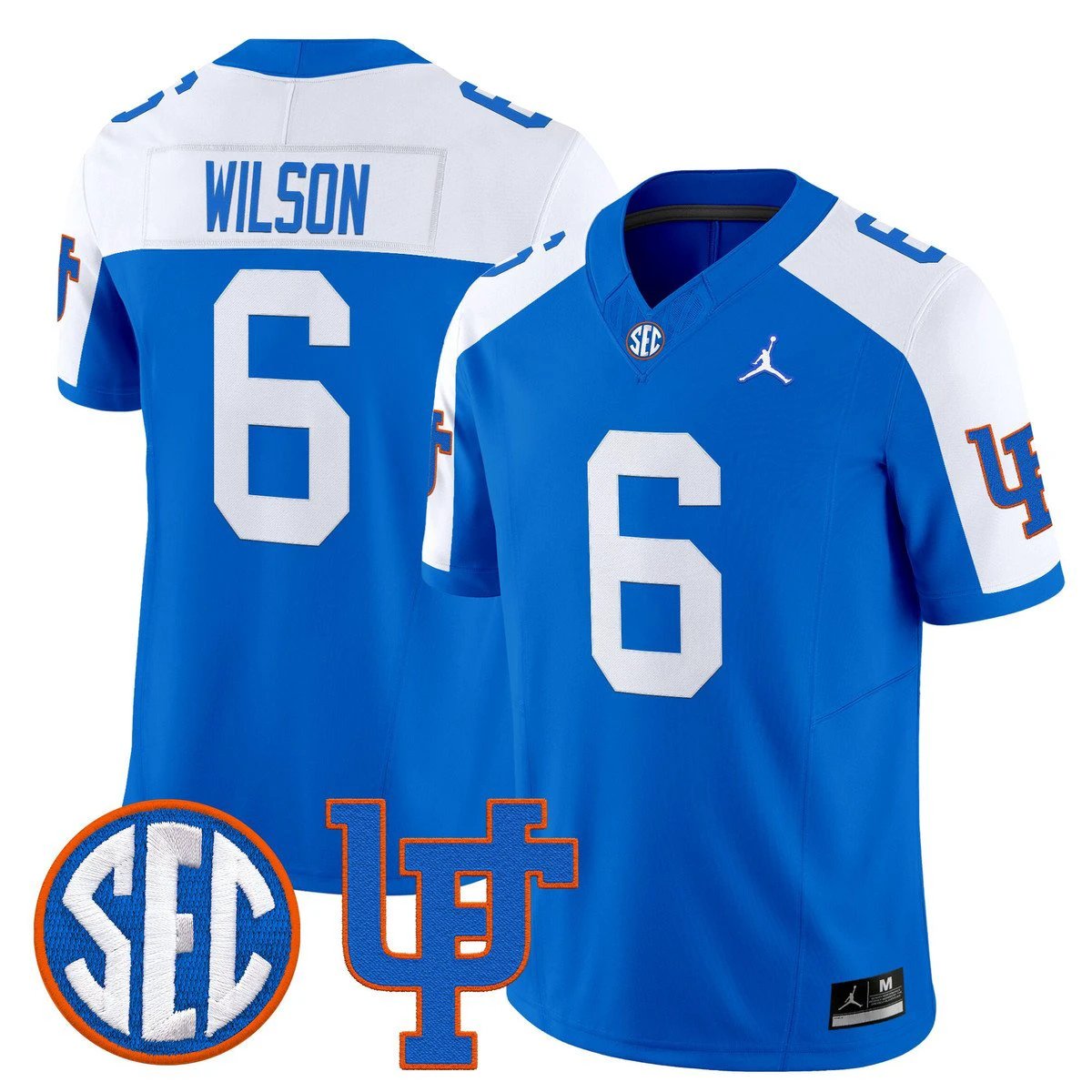 Dallas Wilson Jersey #6 Florida Gators 1960s Throwback Vapor Limited White by My Store NCAA Football Jerseys