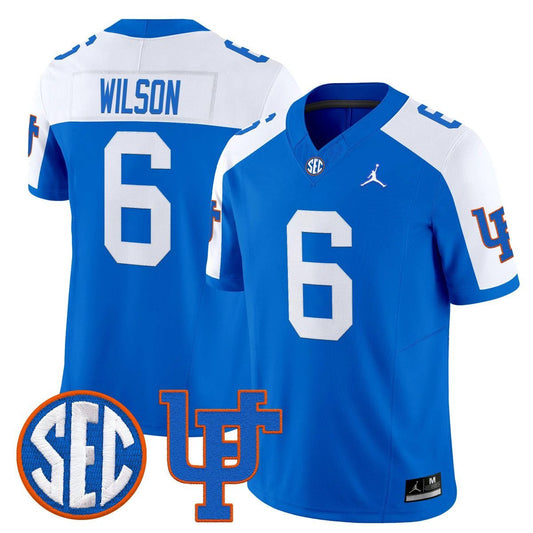 Dallas Wilson Jersey #6 Florida Gators 1960s Throwback Vapor Limited White by My Store NCAA Football Jerseys