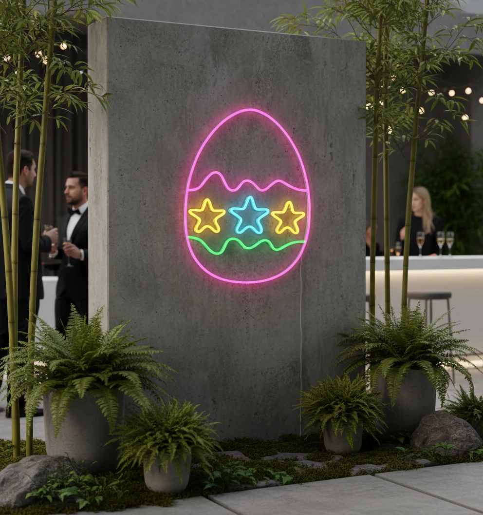 Colorful Easter Led Neon Sign by Neonchics
