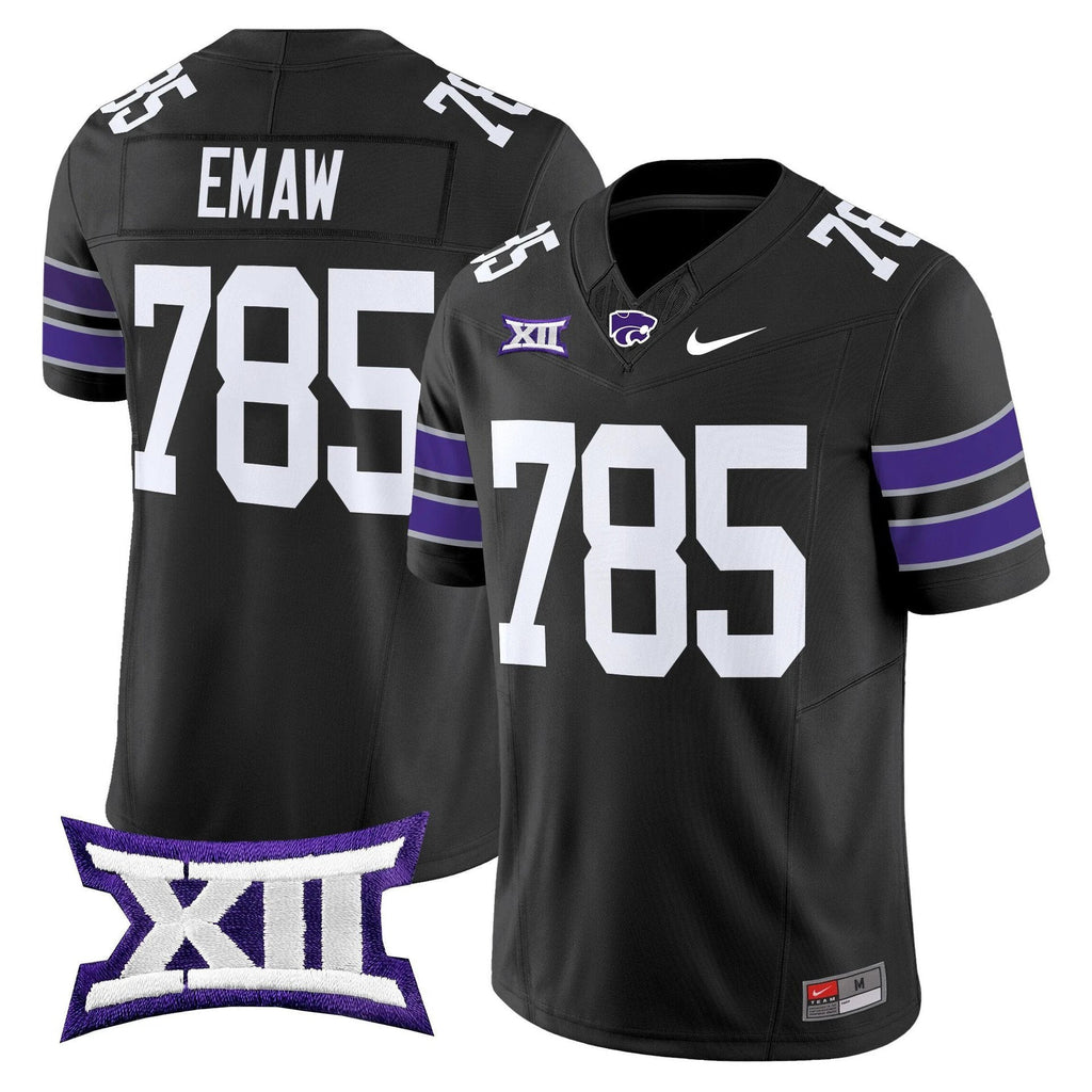 EMAW Jersey #785 Kansas State Wildcats 2025 Limited Stitched Black by My Store
