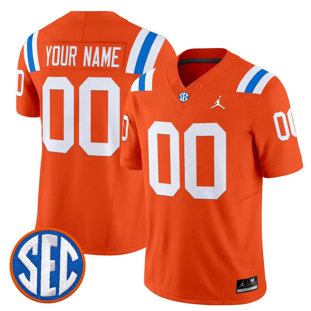 Custom Florida Gators Jersey Name, Number 1960s Throwback Vapor Limited Royal Alter by My Store NCAA Football Jerseys