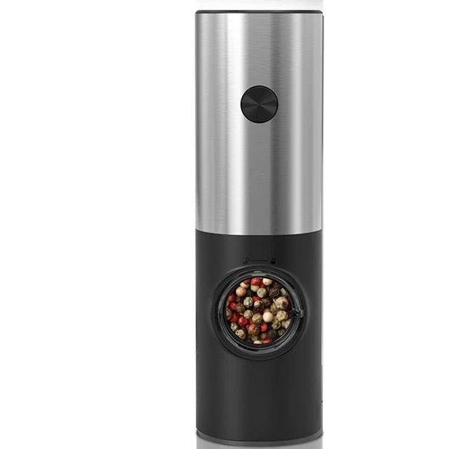 Electric Automatic Mill Pepper And Salt Grinder With LED Light by Bowlift