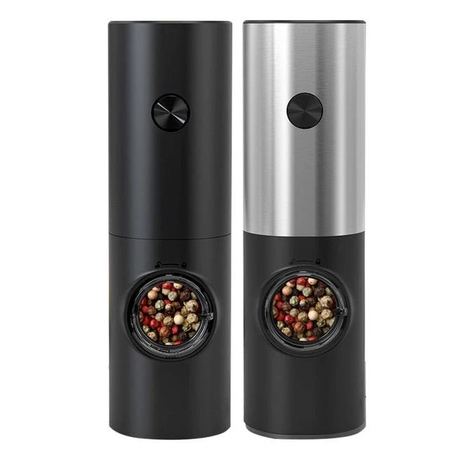 Electric Automatic Mill Pepper And Salt Grinder With LED Light by Bowlift