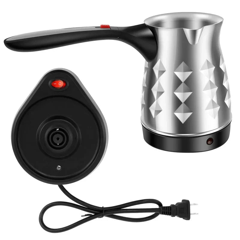 Electric Coffee Pot Stainless Steel Espresso Maker with Folding Handle by Bowlift