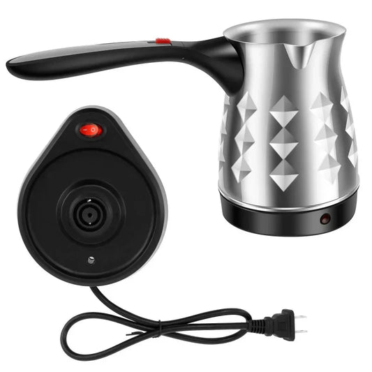 Electric Coffee Pot Stainless Steel Espresso Maker with Folding Handle by Bowlift