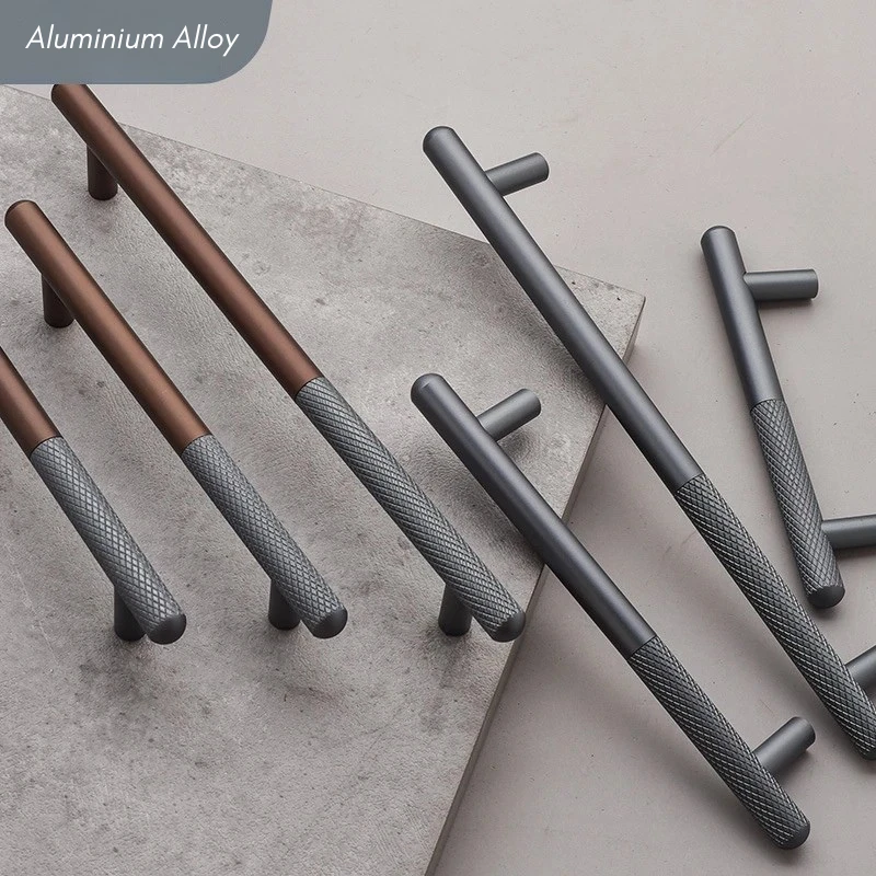 Elegant Cabinet Drawer Door Furniture Knurled Handle and Door Knob by Bowlift