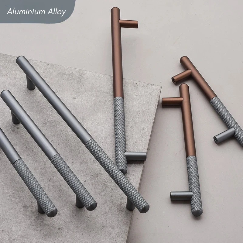 Elegant Cabinet Drawer Door Furniture Knurled Handle and Door Knob by Bowlift