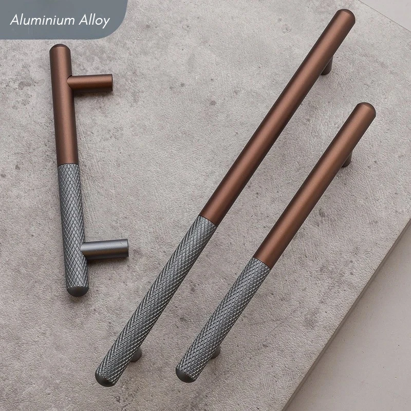 Elegant Cabinet Drawer Door Furniture Knurled Handle and Door Knob by Bowlift