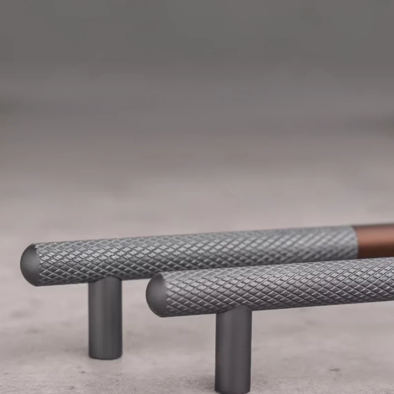 Elegant Cabinet Drawer Door Furniture Knurled Handle and Door Knob by Bowlift
