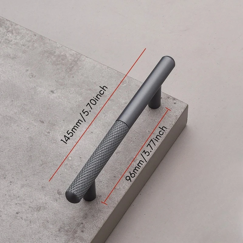 Elegant Cabinet Drawer Door Furniture Knurled Handle and Door Knob by Bowlift