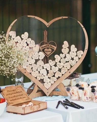 Everlasting Moments heart-shaped guest book Bowlift by Bowlift