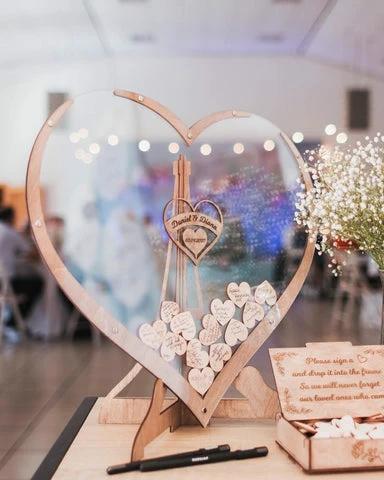 Everlasting Moments heart-shaped guest book Bowlift by Bowlift