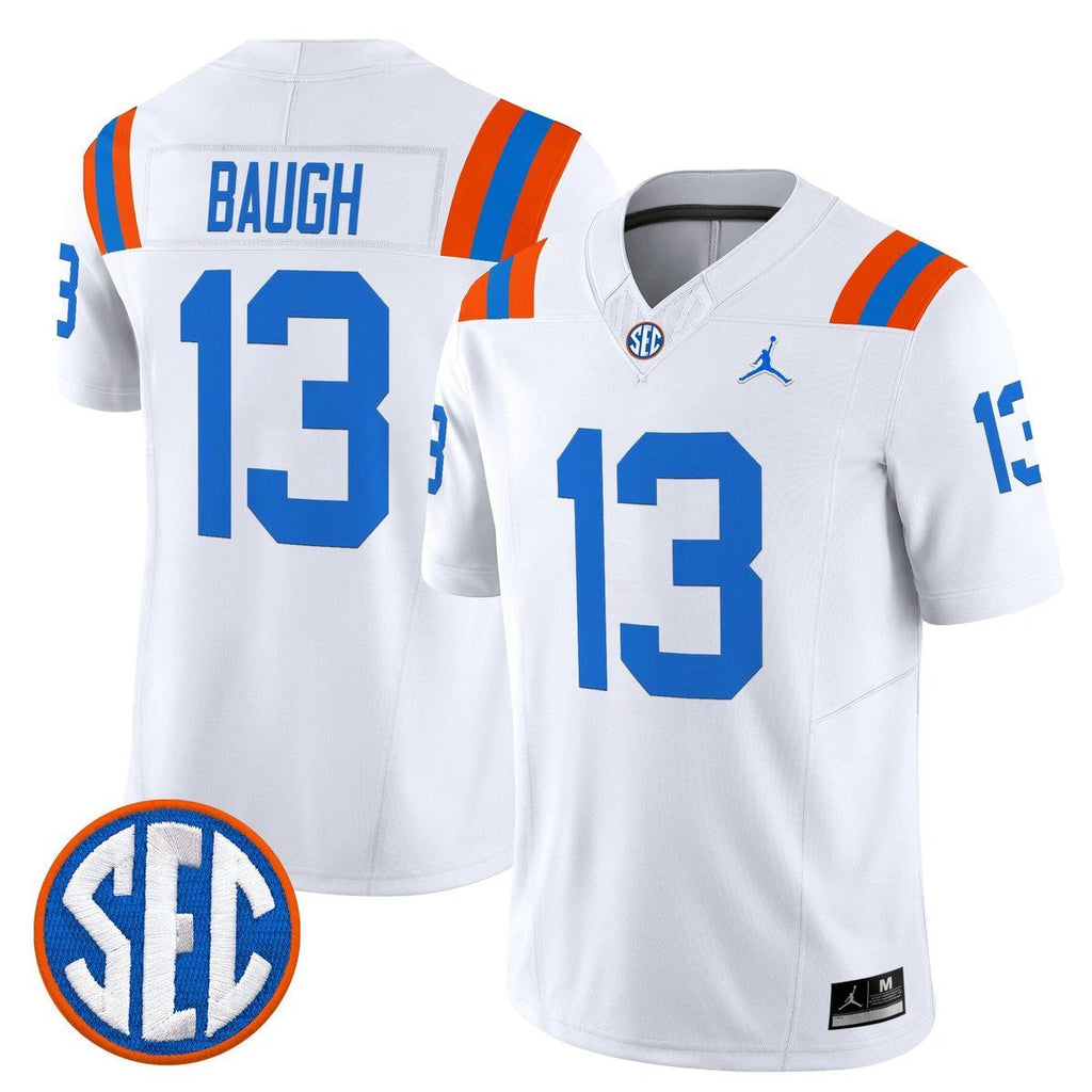 Jadan Baugh Jersey #13 Florida Gators 1960s Throwback Vapor Limited White by My Store NCAA Football Jerseys