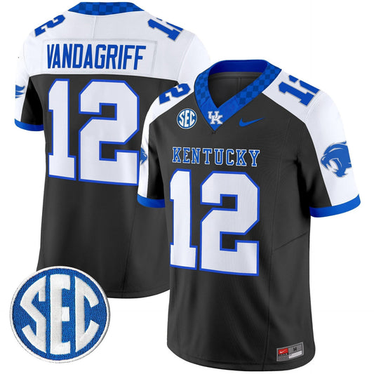 Brock Vandagriff Jersey #12 Kentucky Wildcats 2025 Limited Stitched Black Alter by My Store
