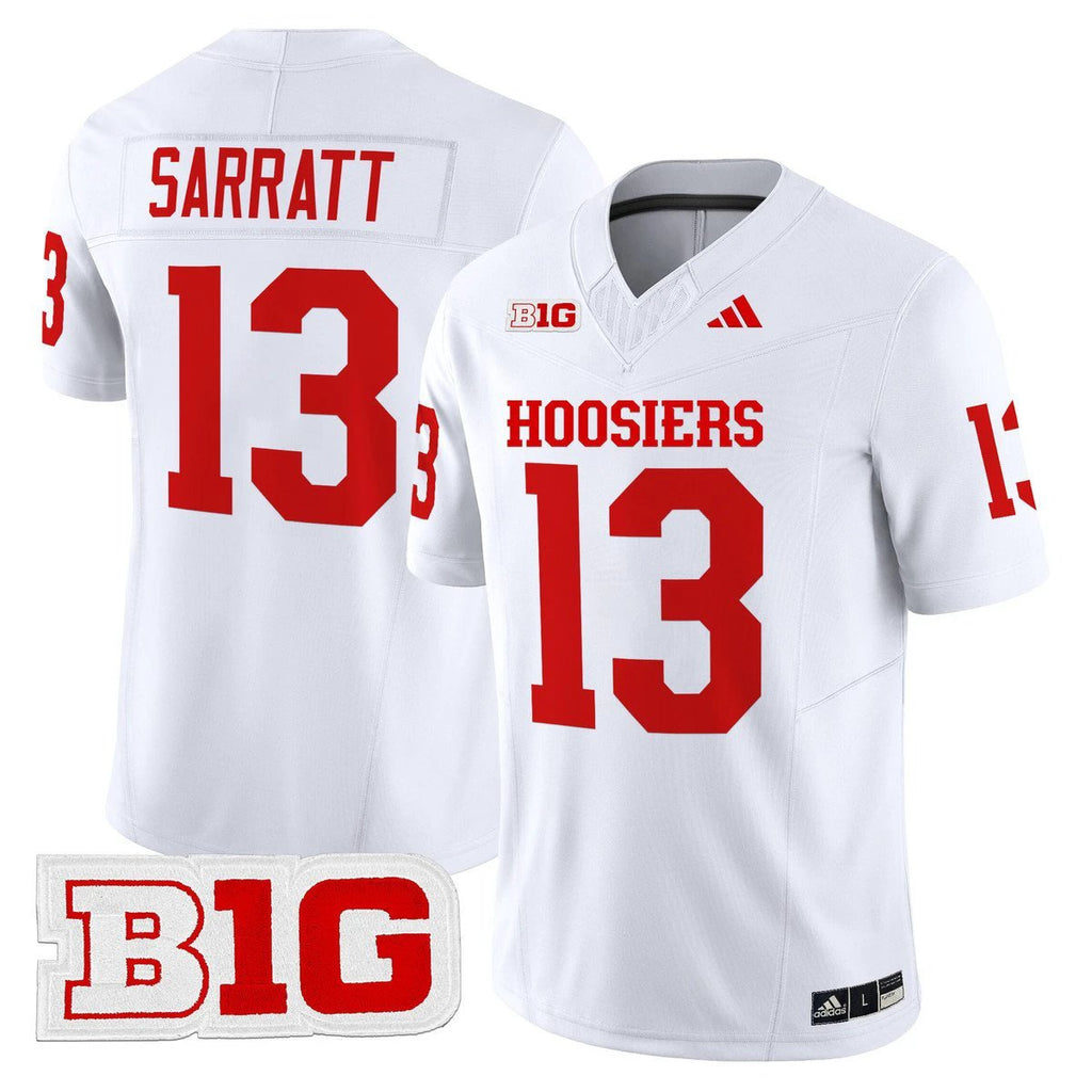 Elijah Sarratt Jersey #13 Indiana Hoosiers 2025 Limited Stitched White by My Store