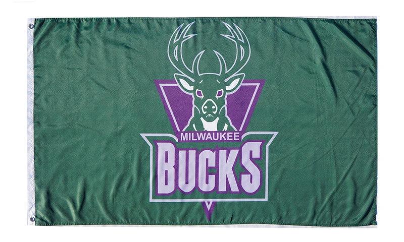 Milwaukee Bucks Flag-3x5FT Banner-100% polyester by flagsshop