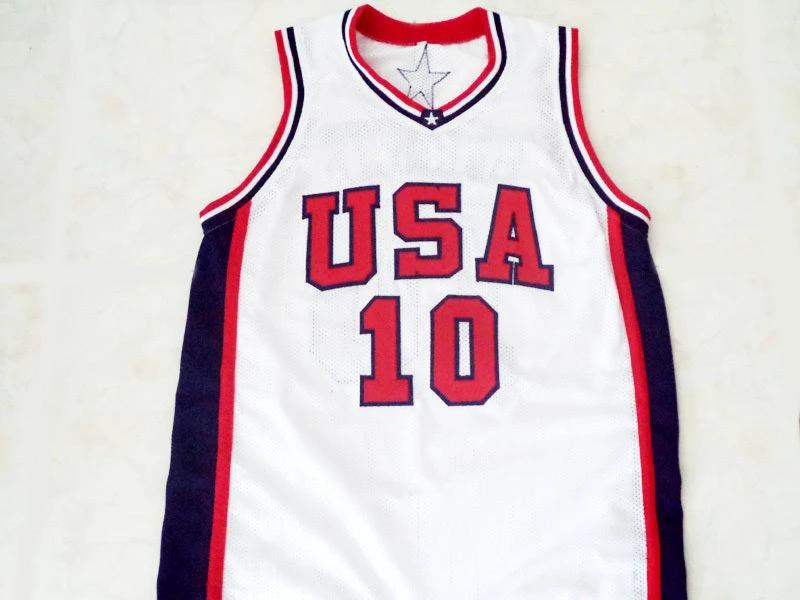 Kevin Garnett Jersey #10 Team USA New Basketball White by My store basketball