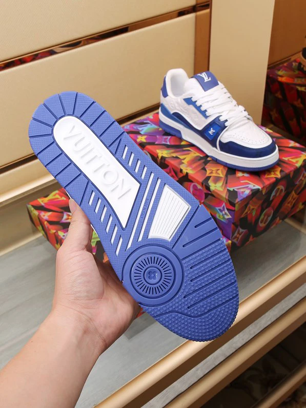 Luxury Trainer Sneakers Shoes #54 Signature Blue and White by Air Jordan